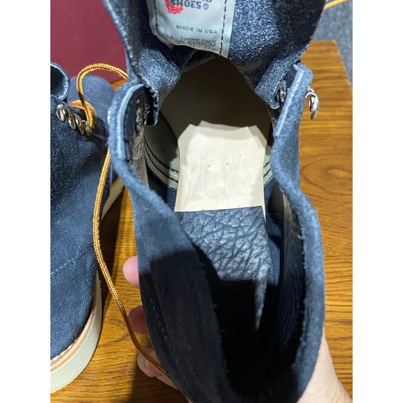 NEW 2013 Red wing x Concepts Plain Toe Boot 8821 Mens 9D Blue Suede Lace Up RARE - Picture 13 of 16